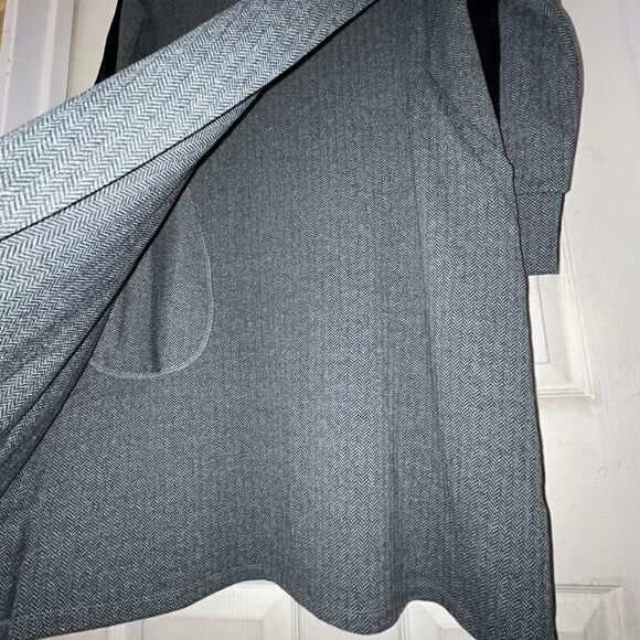 Soft Surroundings Cowl Sweater Dress Wmn’s Sz Med Velvet Herringbone Asymmetric - Picture 7 of 11